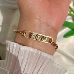 3 dots diamond bracelet