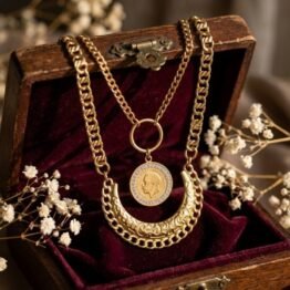 Coin Double Necklace