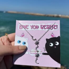 Sun and Hilal silver necklace