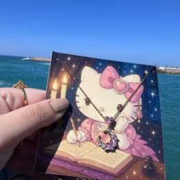 Hilal Pink Necklace with Heart