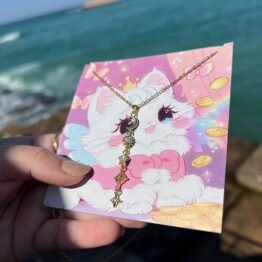 crescent drop necklace