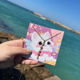 crescent drop necklace